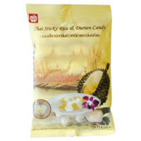 Тайские конфеты Mitmai с липким рисом и дурианом 114 г / Mitmai Thai Sticky Rice And Durian Candy 114 g