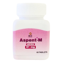 Аспирин Aspent-M таблетки для разжижения крови / Aspent M 81 mg 60 tablets
