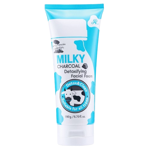 Aron Milky Charcoal Cleansing Facial Foam 150 g