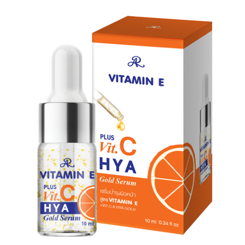 Aron Vitamin E Plus Vit C HYA Gold Serum 10 ml