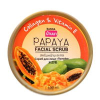 Фруктовый скраб для лица Banna Папайя 100 грамм / Banna facial scrub Papaya 100 g