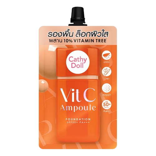  Cathy Doll Vit C Ampoule Foundation SPF50+ PA+++ 6g 02 Light Beige