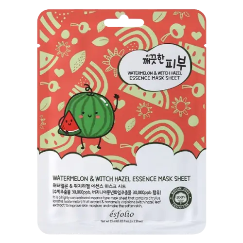 Esfolio Watermelon & Witch Hazel Essence Mask Sheet 25 ml