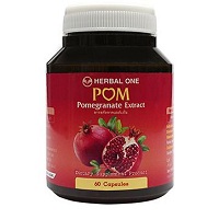 Пищевая добавка экстракт граната POM Herbal One 60 капсул / Herbal One POM pomegranate extract 60 caps