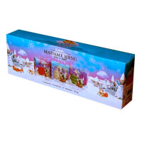 Подарочный новогодний набор мыла Madame Heng Natural Balance 3 шт по 110 грамм / Madame Heng Natural Balance Soap Christmas Gift Set 3 psc 110 gr