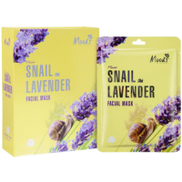 Маска для лица с муцином улитки и эфирным маслом лаванды от Belov 38 мл / Moods Flower Snail Lavender Facial Mask 38 ml