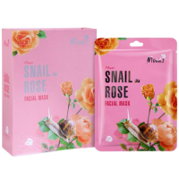 Питательная маска для лица с экстрактом лепестков розы и муцином улитки от Belov 38 мл / Moods Flower Snail Rose Facial Mask 38 ml