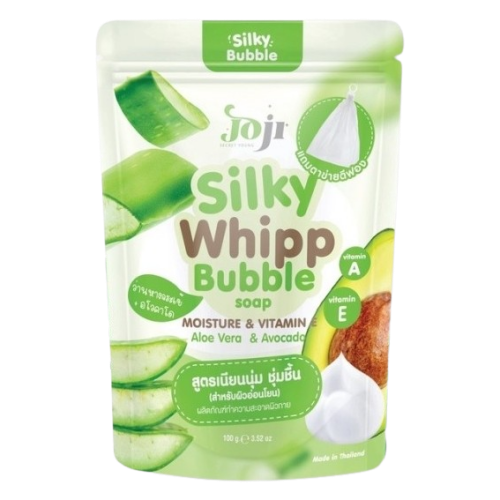 Joji Silky Whipp Bubble Soap Moisture And Vitamin E 100 g