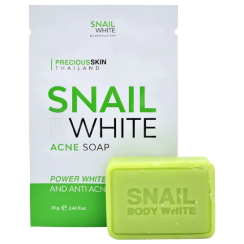 Precious Skin Thailand Snail Face And Body White Acne Soap 70 g