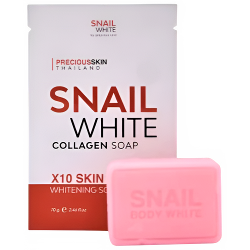 Precious Skin Thailand Snail Face And Body White Collagen Soap 70 g