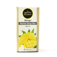 Травяное мыло с экстрактом Манго от PHUTAWAN 20 гр / Mango herbal soap bar 120 g.