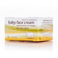 Крем для сухой кожи лица с живой плацентой и коллагеном Wanthai 40 мл / Wanthai Baby Face Cream Placenta Extract & Collagen Dry Skin 40 ml