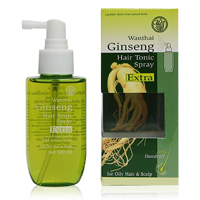 Тоник для жирных и нормальных волос с женьшенем Wanthai 100 мл / Wanthai Ginseng Hair Tonic Spray Extra For Oily Hair & Scalp 100 ml