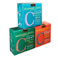 Набор из трех сортов мыла с витамином C «Мадам Хенг» (Таиланд) 3*150 гр / Madame Heng Vitamin C soap 3 ps *150 g